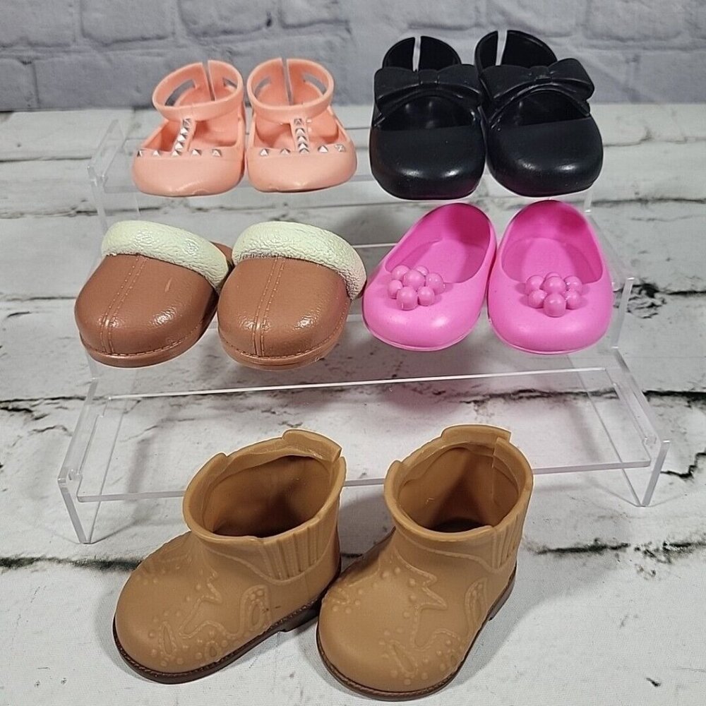 Our Generation‎ 18" Doll Shoes Lot of 5 Pair Boots Slippers Flats